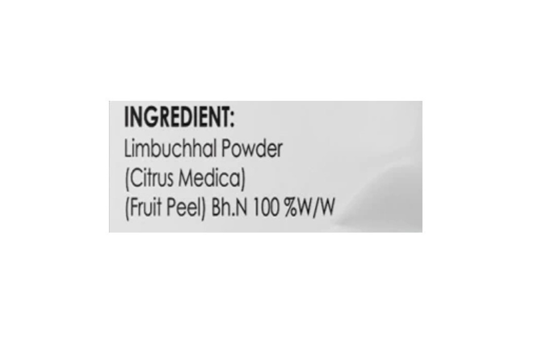Health Vit Limbuchhal Powder (Citrus Medica)   Pack  100 grams